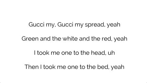 gucci linen lyrics